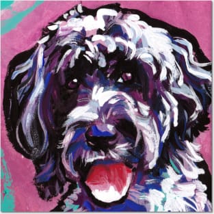 Portuguese Water Dog Pop Art Portrait Posters and Art